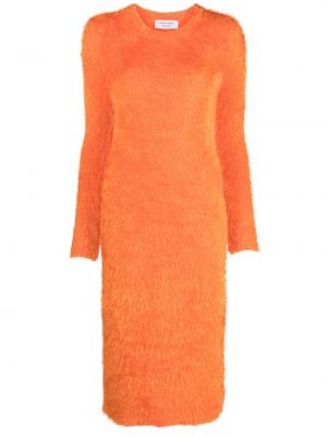 Jupe longue en tricot à imprimé Marine Serre orange