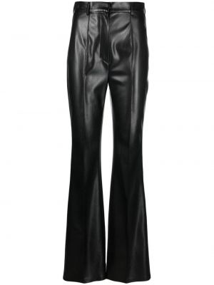 Pantalon taille haute large Nanushka noir