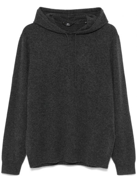 Kaşmir hoodie 7 For All Mankind gri