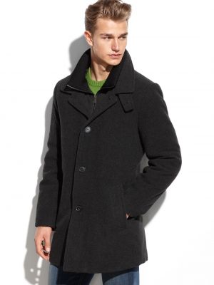 Шерстяное пальто Calvin Klein серое