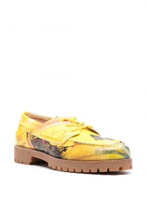 Chaussures de ville à imprimé Kidsuper jaune