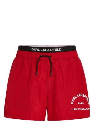 Kraťasy Karl Lagerfeld červené
