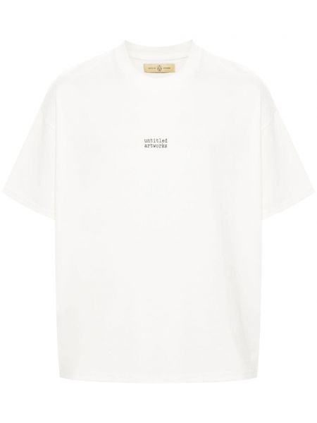 Βαμβακερή μπλούζα Untitled Artworks λευκό