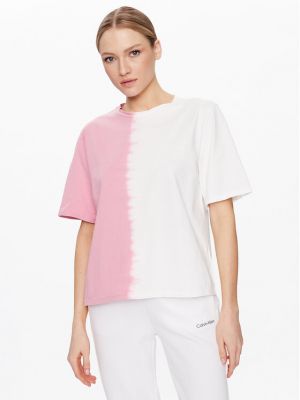 Tricou cu croială lejeră United Colors Of Benetton roz