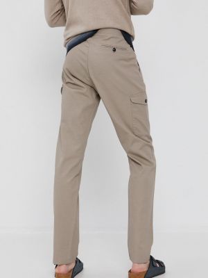 Kalhoty Sisley béžové