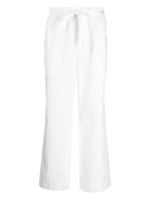 Pantaloni di cotone Tekla bianco