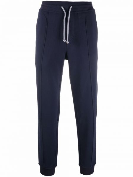 Pantalones de chándal slim fit Brunello Cucinelli azul