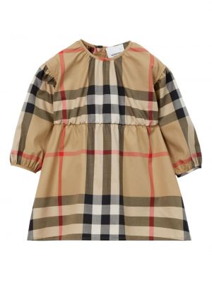 Kontrolleret lige kjole for piger Burberry Kids brun