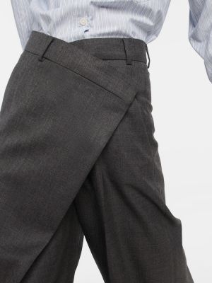 Pantaloni di lana Acne Studios grigio