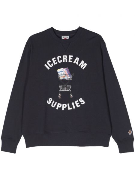 Sweatshirt aus baumwoll mit print Icecream blau