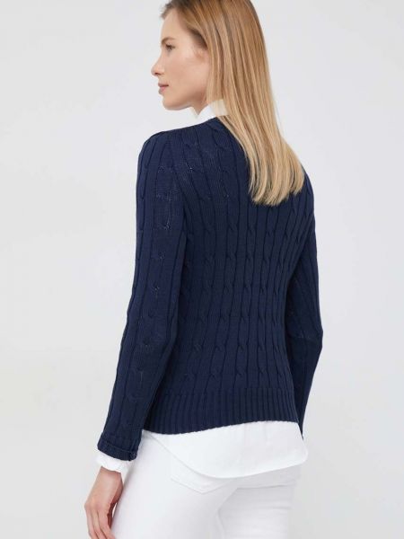 Хлопковый свитер Polo Ralph Lauren синий
