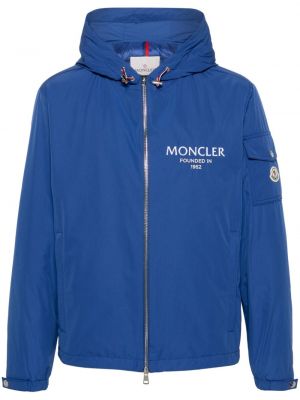 Bunda s kapucí Moncler modrá