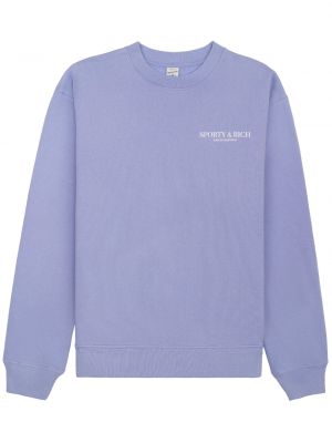 Sweatshirt mit rundhalsausschnitt Sporty & Rich lila