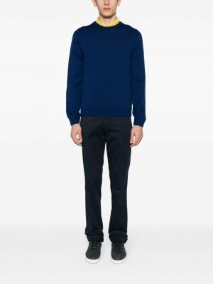 Sweter bawełniany Zanone niebieski