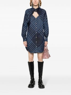 Robe chemise à carreaux Vivienne Westwood bleu