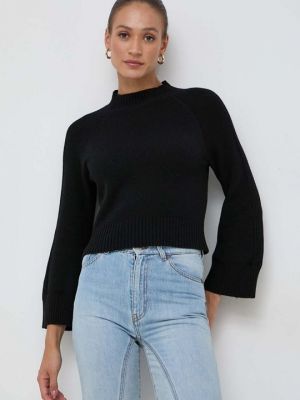 Шерстяной свитер Marella черный