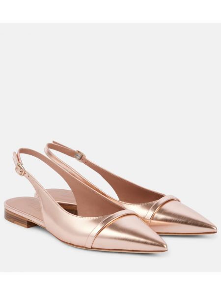 Slingback læder ballerinaer Malone Souliers pink