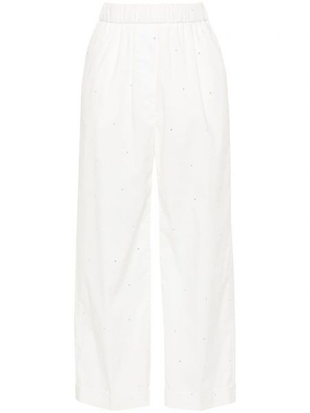 Rovné kalhoty Peserico bílé