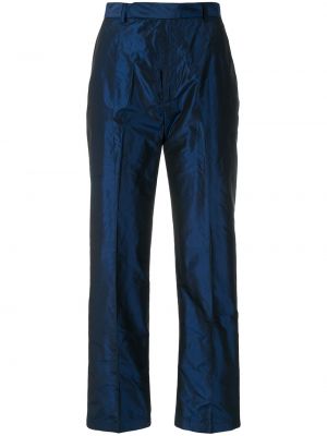 Kalhoty Yves Saint Laurent Pre-owned - Modrá