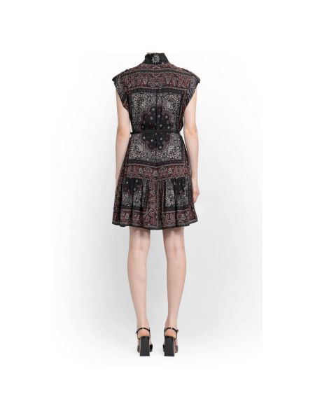 Sukienka mini z wzorem paisley Zimmermann czarna
