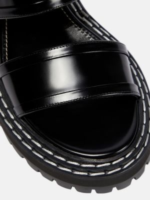 Sandales en cuir Proenza Schouler noir