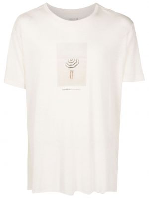 T-krekls ar apdruku Osklen bēšs