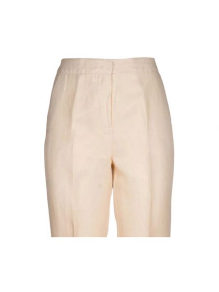 Pantalones de lino Iblues beige