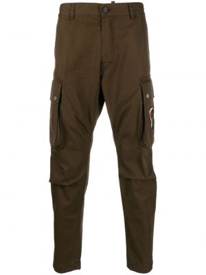 Pantalon cargo slim avec poches Dsquared2 marron