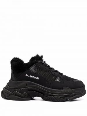 Низкие кроссовки Balenciaga, черный