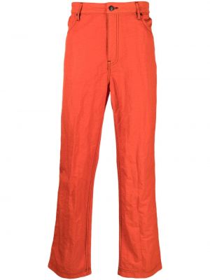 Rovné kalhoty Eckhaus Latta červené