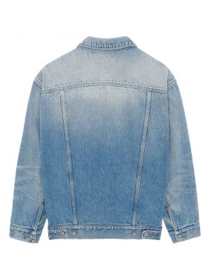Veste en jean oversize Saint Laurent bleu