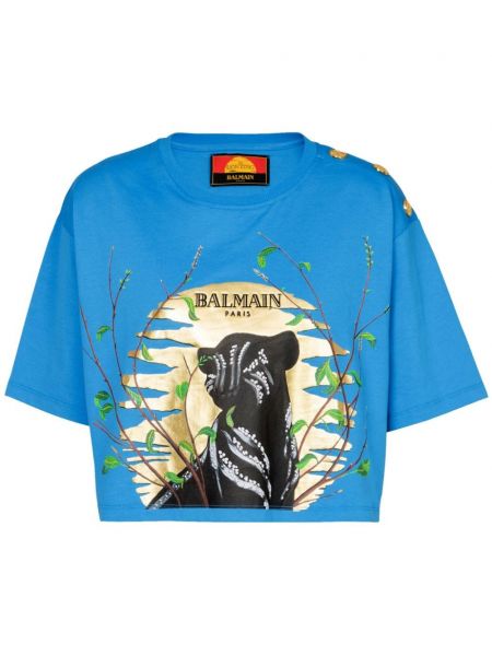 T-shirt Balmain blå