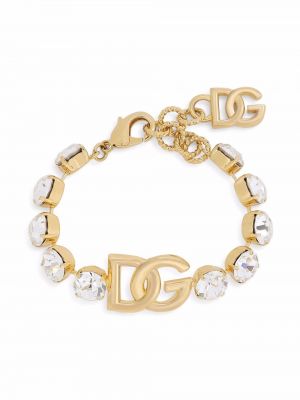 Křišťálový náramek Dolce & Gabbana zlatý