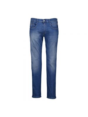 Niebieskie jeansy skinny Replay