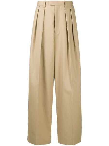 Pantalones de cintura alta Bottega Veneta marrón