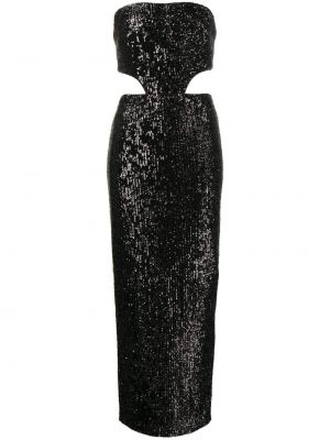 Вечерна рокля с пайети Manning Cartell черно