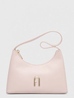 Кожаная сумка шоппер Furla розовая