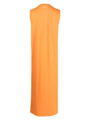 Sukienka midi bez rękawów bawełniana Roseanna pomarańczowa