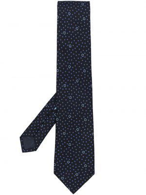 Hedvábná kravata s potiskem s hvězdami Ferragamo