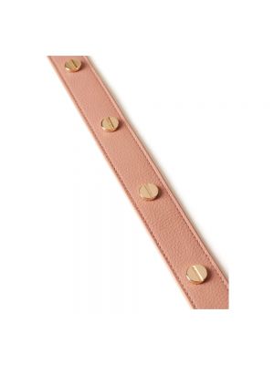Cinturón de cuero Borbonese rosa