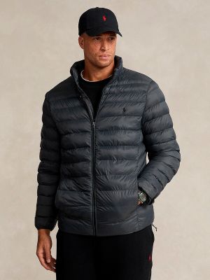 Abrigo con capucha Polo Ralph Lauren gris