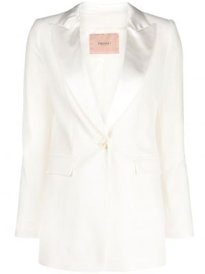 Lang blazer Twinset hvit