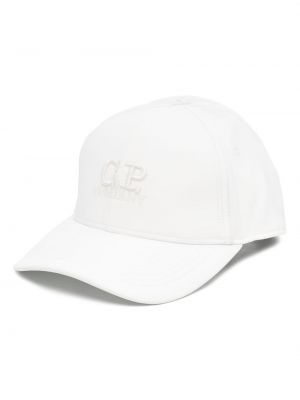 Cappello con visiera ricamato C.p. Company bianco