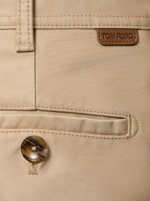 Pantalones chinos de algodón de algodón Tom Ford