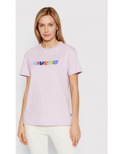T-shirt Converse viola