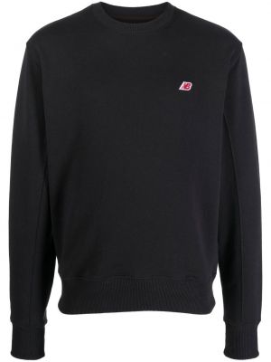 Bomull brodert sweatshirt New Balance blå