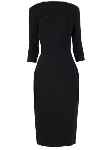 Трикотажное платье Victoria Beckham черное