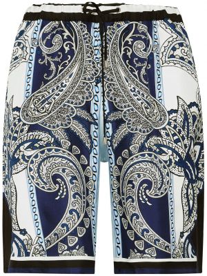Hodvábne šortky s potlačou s paisley vzorom Philipp Plein