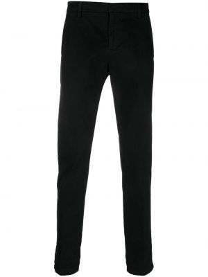 Kalhoty s nízkým pasem skinny fit Dondup černé