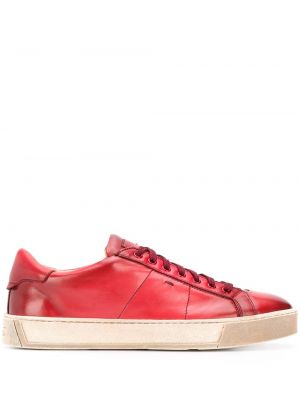 Zapatillas con cordones Santoni rojo